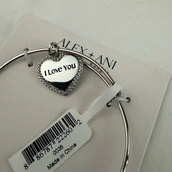 ALEX+ANI I LOVE YOU BRACELET - Picture 4 of 5